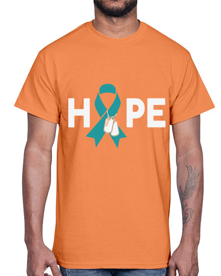 Hope PTSD Awareness Dog tag 21#- PTSD- Cotton Tee