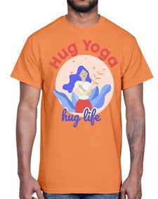 Hug Yoga Hug Life 261#- yoga- Cotton Tee