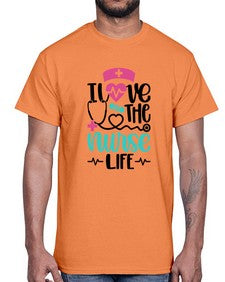 I Love The Nurse Life Style Style 902#- nurse- Cotton Tee