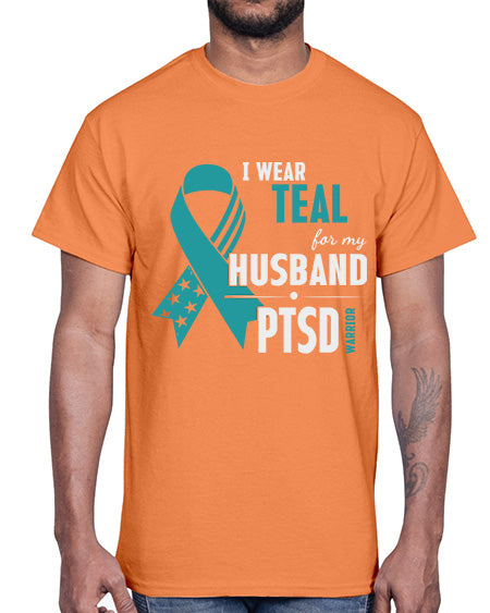 I Wear Teal For My 18#- PTSD- Cotton Tee