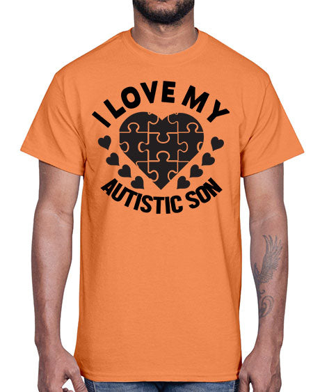 I love my Style 46#- autism- Cotton Tee