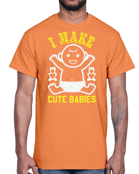 I make cute babies Style 107#- baby shower- Cotton Tee