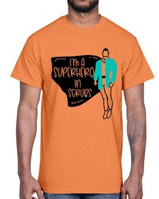 Im A Superhero In Scrubs Style Style 972#- nurse- Cotton Tee