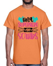 Im A Superhero In Scrubs Style Style 973#- nurse- Cotton Tee