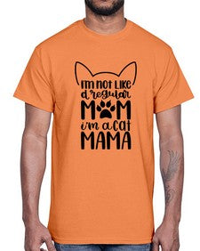 Im Not Like A Regular Mom Style 95#- cats- Cotton Tee