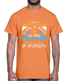 Im a computer scientist my level of sarsasm is very 35#- computer- Cotton Tee