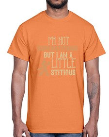 Im not superstitious but I am a little stitious 53#- funny- Cotton Tee