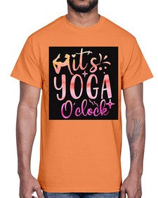 It s yoga O clock  345#- yoga- Cotton Tee
