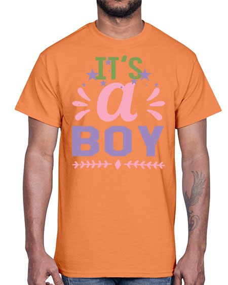 Its a boy Style 131#- baby shower- Cotton Tee