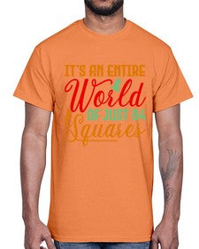 Its an entire world of just squares 124#- chess- Cotton Tee