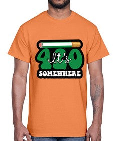 Its somewhere 674#- marijuana- Cotton Tee