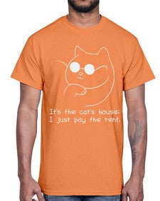 Its the Cats House- cats- Cotton Tee