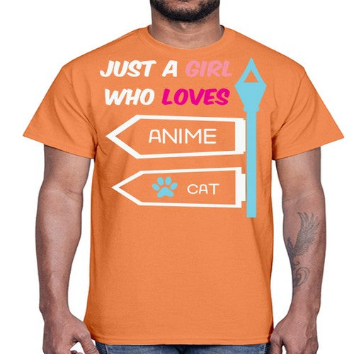 Just A Girl Who Loves Anime 264#- anime- Cotton Tee