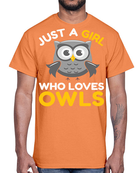 Just a Boy Who Loves A TurtleRabbit 11#- owl- Cotton Tee