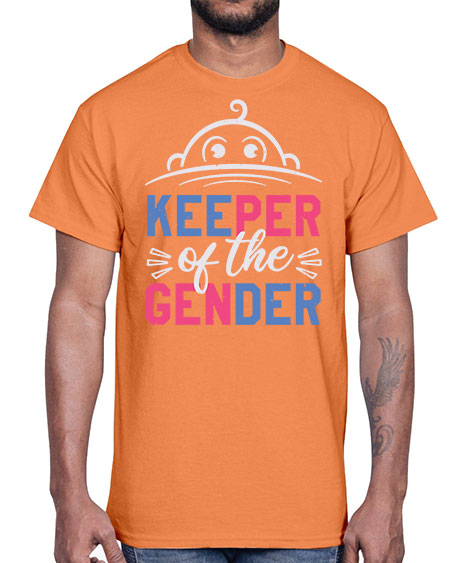 Keeper of the gender Style 135#- baby shower- Cotton Tee
