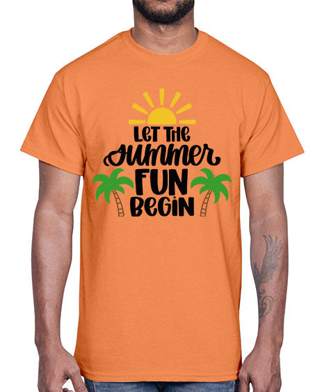 Let The Summer Fun Begin Style 35#- summer- Cotton Tee