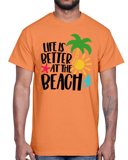 Life Is Better At The Beach Style 34#- summer- Cotton Tee