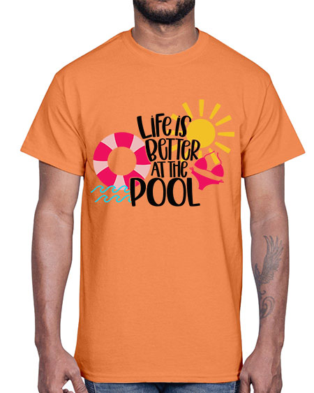 Life Is Better At The Pool Style 33#- summer- Cotton Tee