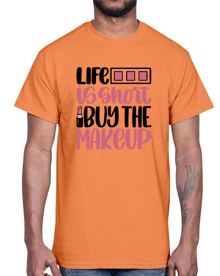 Life Is Short Buy Makeup Style 61#-makeup Cotton Tee