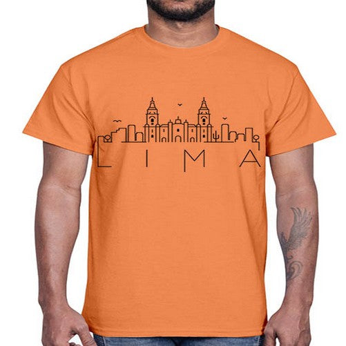 Lima Minimal Skyline 1135#- cities- Cotton Tee