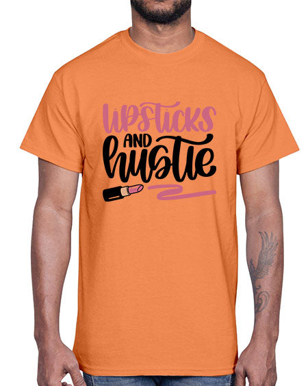 Lipstick And Hustie Style 58#-makeup Cotton Tee