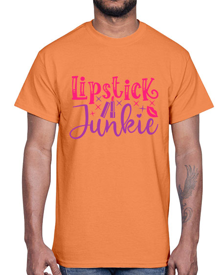 Lipstick Junkie Style 228#-makeup Cotton Tee