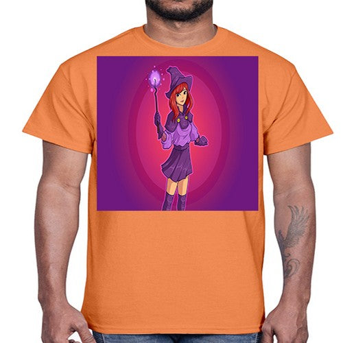 Magician school girl 181#- anime- Cotton Tee