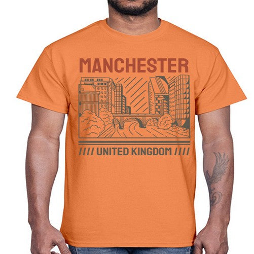 Manchester 1228#- cities- Cotton Tee