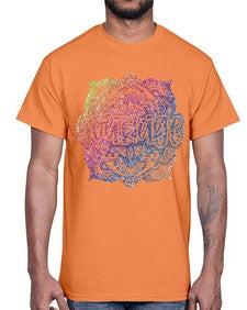 Mandala Courage Rainbow Glitter 758#- mandala- Cotton Tee