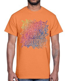 Mandala Teach Love Inspire Rainbow Glitter 762#- mandala- Cotton Tee