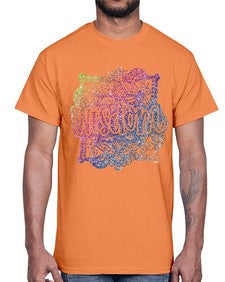 Mandala Wisdom Rainbow Glitter 764#- mandala- Cotton Tee