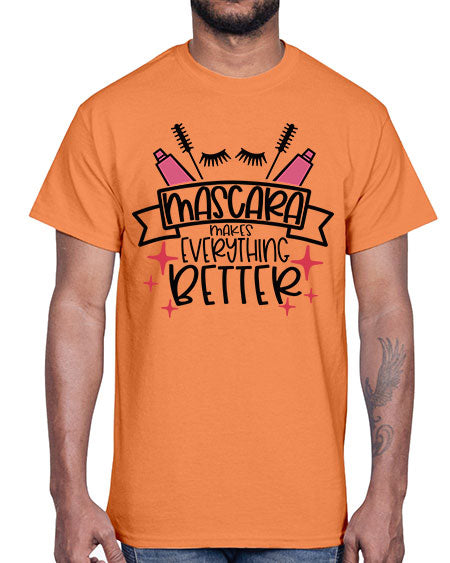 Mascara Makes Everything Better Style 40#-makeup Cotton Tee