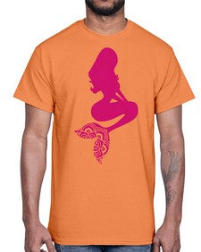 MermaidMandalaUpdated 933#- mandala- Cotton Tee