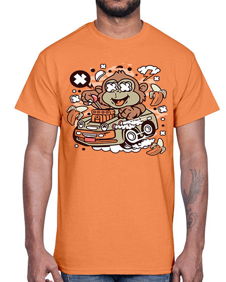 Monkey Hotrod- monkey- Cotton Tee