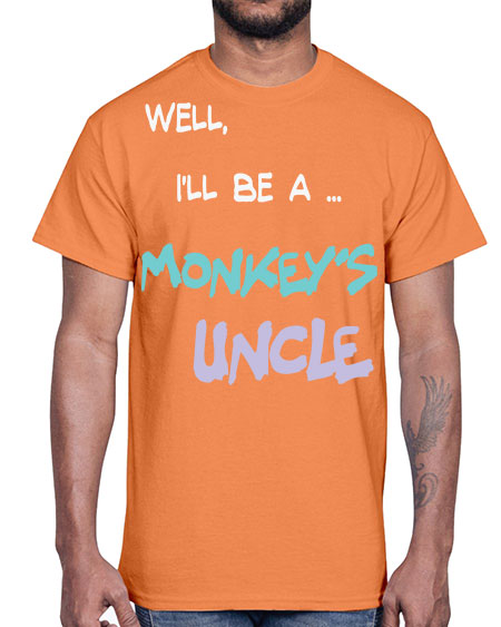 Monkey Uncle 18#- monkey- Cotton Tee