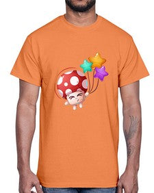 Mushroom 191#- cartoon food- Cotton Tee