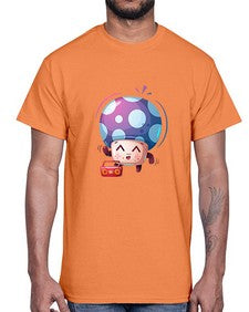 Mushroom 192#- cartoon food- Cotton Tee