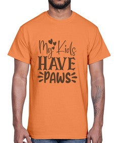 My Kids Have Paws Style 21#- cats- Cotton Tee