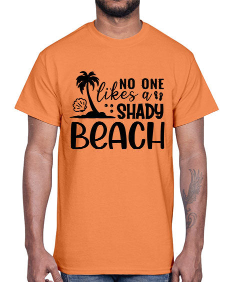 No one likes a shady beach 01#- summer- Cotton Tee