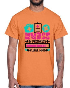 Nurse In Progress Please Wait Style Style 1160#- nurse- Cotton Tee