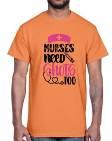 Nurses Need Shots Too Style Style 1252#- nurse- Cotton Tee