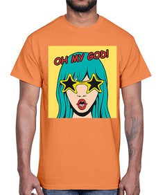 Oh My God 963#- art pop art- Cotton Tee