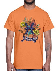Pisces 129#- pisces- Cotton Tee