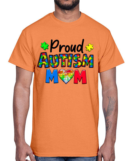 Proud Autism Mom- autism- Cotton Tee