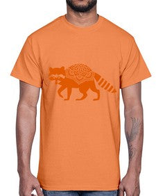 RacoonMandala 1010#- mandala- Cotton Tee