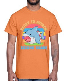 Ready to Attack second Grade 714#- second grade- Cotton Tee