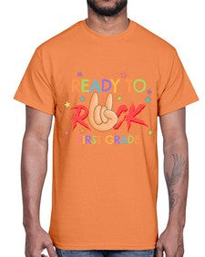 Ready to Rock first Grade 728#- first grade- Cotton Tee
