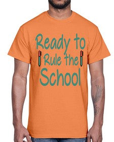 Ready to Rule the School 740#- graduation- Cotton Tee