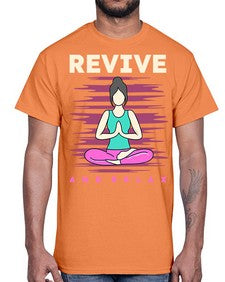 Revive and Relax 500#- yoga- Cotton Tee