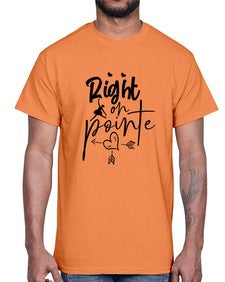 Right on pointe 181#- ballet- Cotton Tee